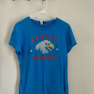 Harley-Davidson Women’s Blue Graphic T-Shirt Emerald Coast